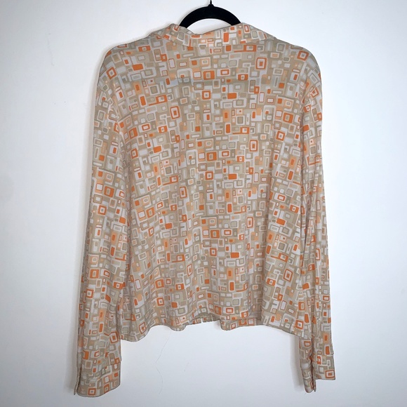 Retro, Mod, Patterned Button Up Shirt - Picture 2 of 8